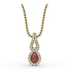 Fana Make A Statement Ruby and Diamond Pendant