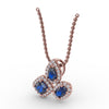 Fana Never Dull Your Shine Sapphire and Diamond Pendant