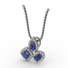 Fana Never Dull Your Shine Sapphire and Diamond Pendant