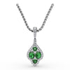 Fana Precious Emerald and Diamond Pendant