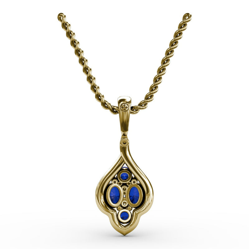 Fana Precious Sapphire and Diamond Pendant