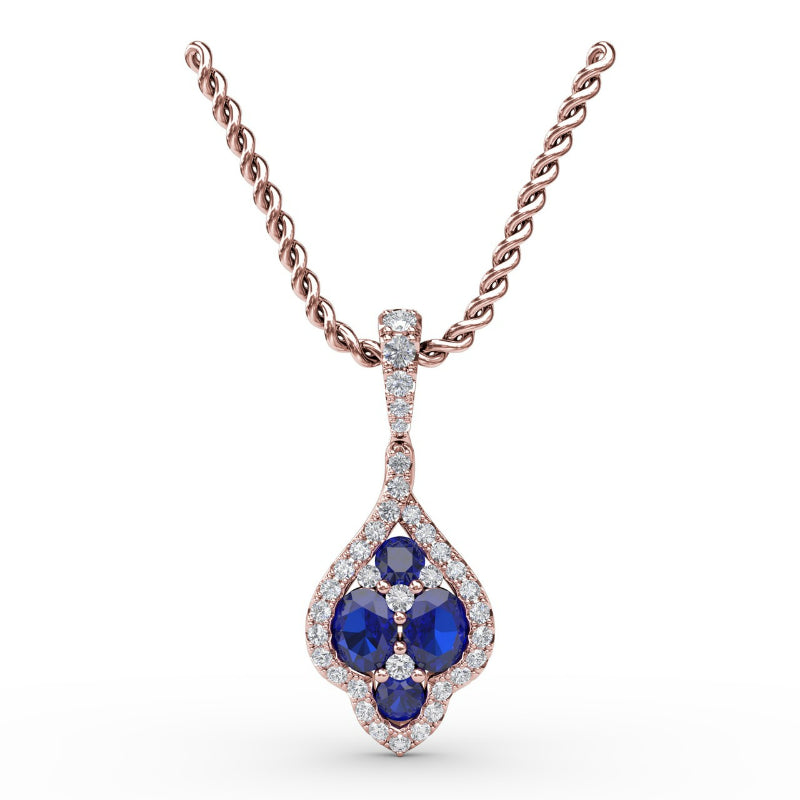 Fana Precious Sapphire and Diamond Pendant