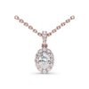 Fana Diamond Halo Necklace