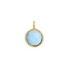 Marco Bicego Jaipur Collection 18K Yellow Gold and Blue Topaz Medium Stackable Pendant
