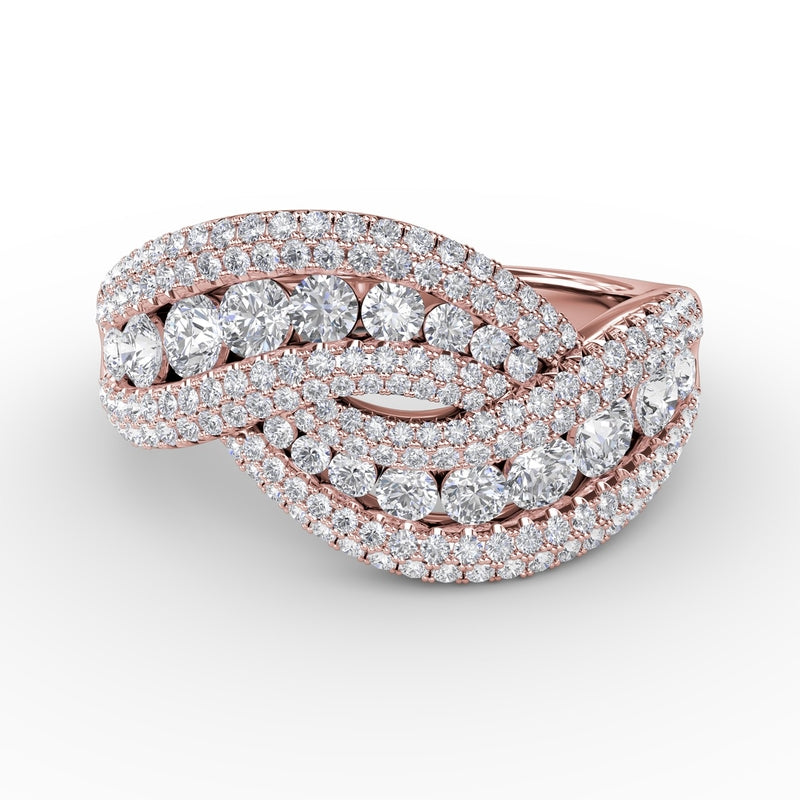 Fana Intertwining Love Diamond Ring