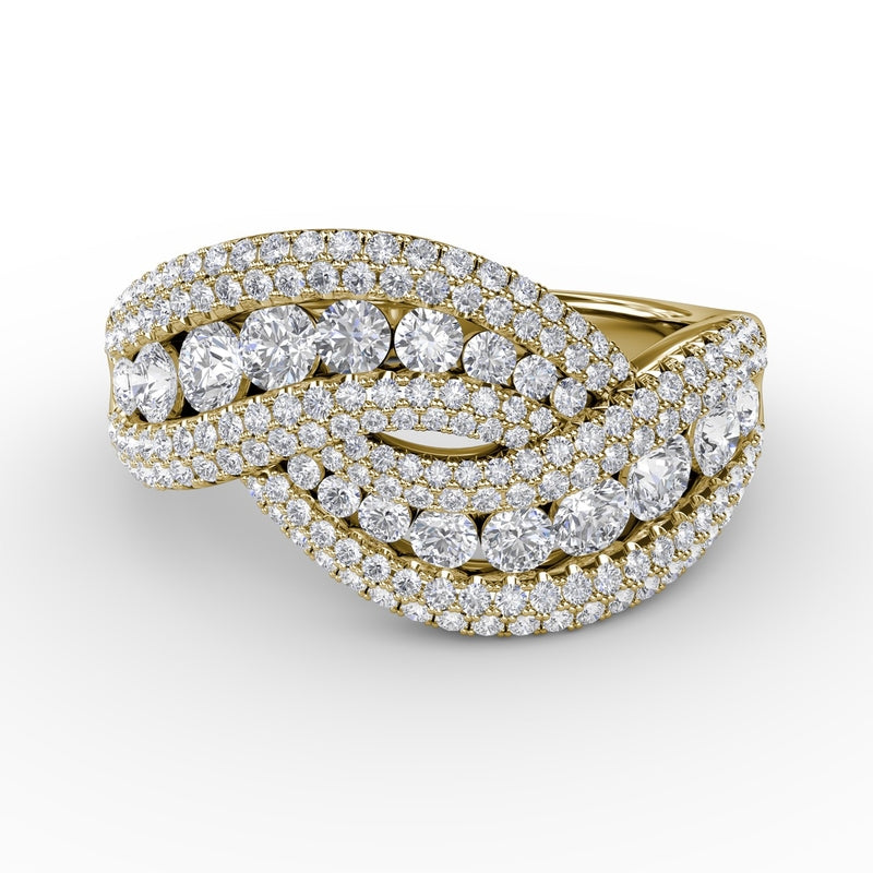 Fana Intertwining Love Diamond Ring