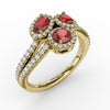 Fana Feel The Elegance Ruby and Diamond Ring