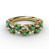 Fana Marquise Emerald and Diamond Ring