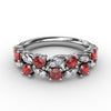 Fana Marquise Ruby and Diamond Ring