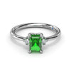 Fana Emerald and Diamond Cluster Ring