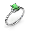 Fana Emerald and Diamond Cluster Ring
