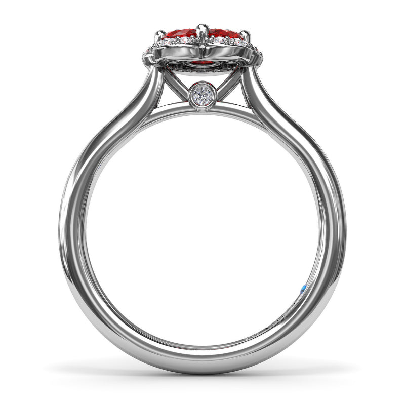 Fana Floral Ruby and Diamond Ring