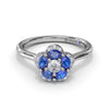 Fana Floral Sapphire and Diamond Ring