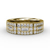 Fana Emerald Cut Diamond Band