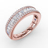 Fana Triple-Row Baguette Diamond Band