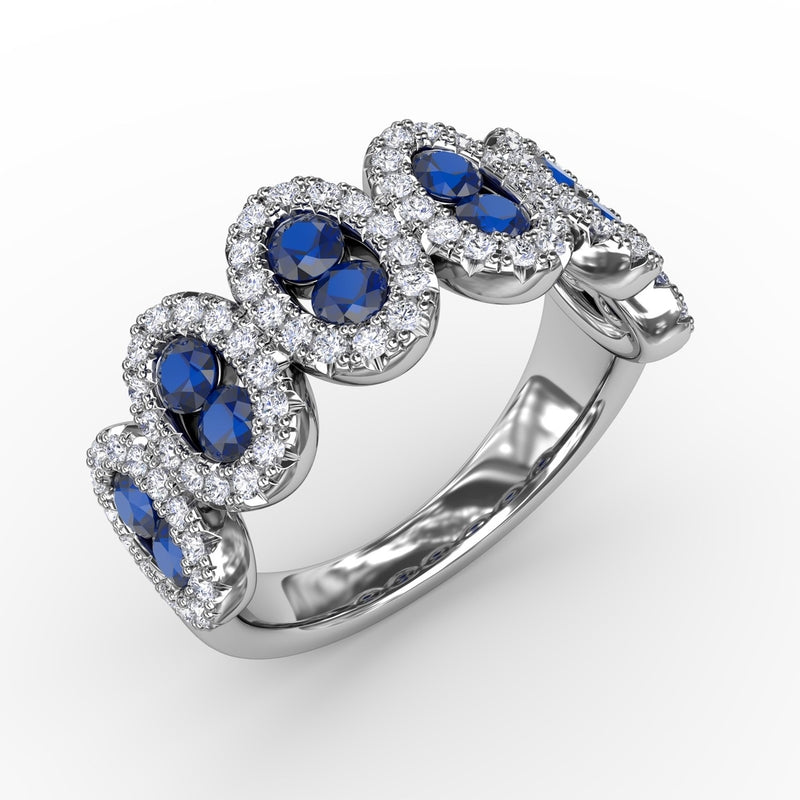 Fana Think Like A Queen Sapphire and Diamond Ring