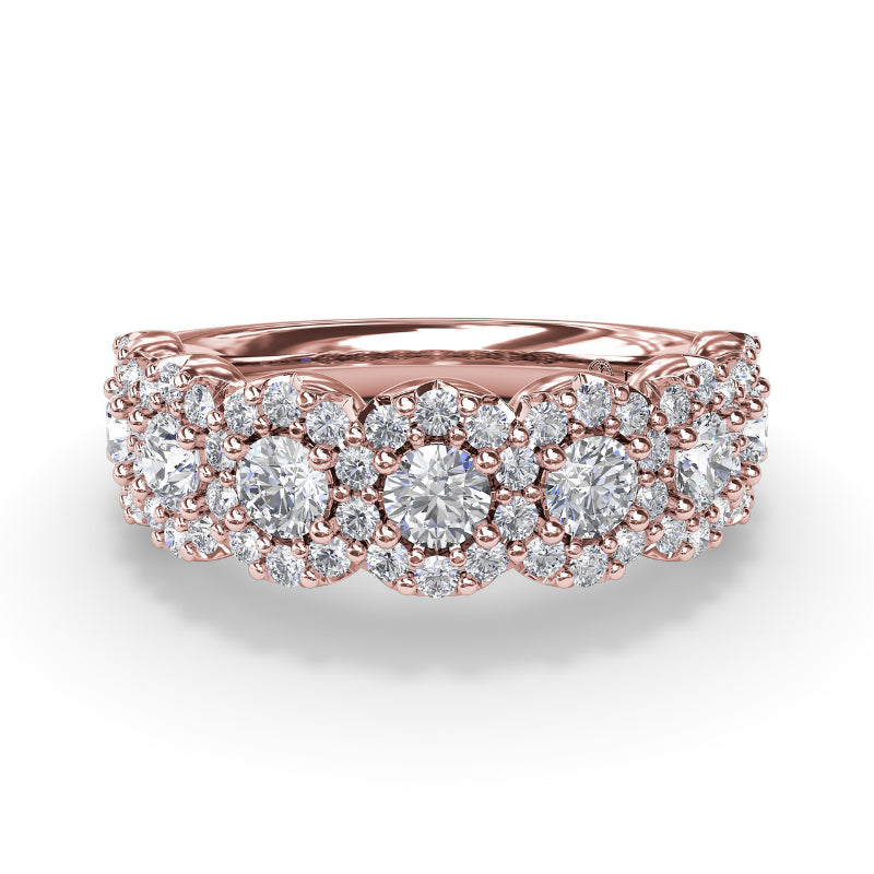 Fana Floral Round Diamond Band