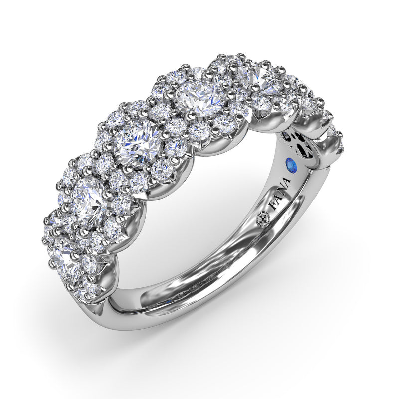 Fana Floral Round Diamond Band