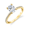 Oval Cut Classic Engagement Ring - Adorlee 18k Gold Yellow