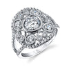 1.15tw Semi-Mount Engagement Ring With 1ct Round Head