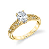 Oval Cut Vintage Engagement Ring - Roial 18k Gold Yellow