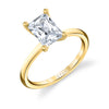 Radiant Cut Solitaire Engagement Ring - Amelia 18k Gold Yellow