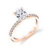 Oval Cut Classic Engagement Ring - Celeste 18k Gold Rose