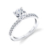 Oval Cut Classic Engagement Ring - Celeste Platinum White