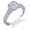 Sylvie 14k White Gold Diamond Straight Engagement Ring