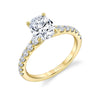 Oval Cut Classic Engagement Ring - Veronique 14k Gold Yellow