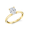 Oval Cut Solitaire Engagement Ring - Dominique 18k Gold Yellow