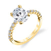 Oval Cut Classic Engagement Ring - Athena 18k Gold Yellow