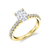 Oval Cut Classic Engagement Ring - Aimee 18k Gold Yellow
