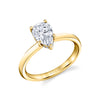 Pear Cut Solitaire Engagement Ring - Joanna 18k Gold Yellow