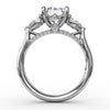 Fana Classic Three-Stone Engagement Ring With Pear-Shape Side Diamonds