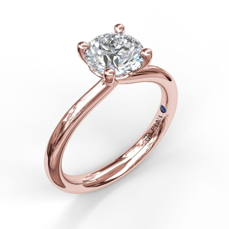 Fana Timeless Round Cut Solitaire Engagement Ring