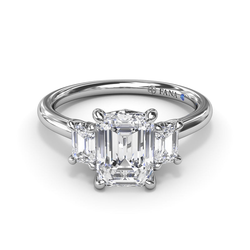 Fana Three Stone Beauty Diamond Engagement Ring