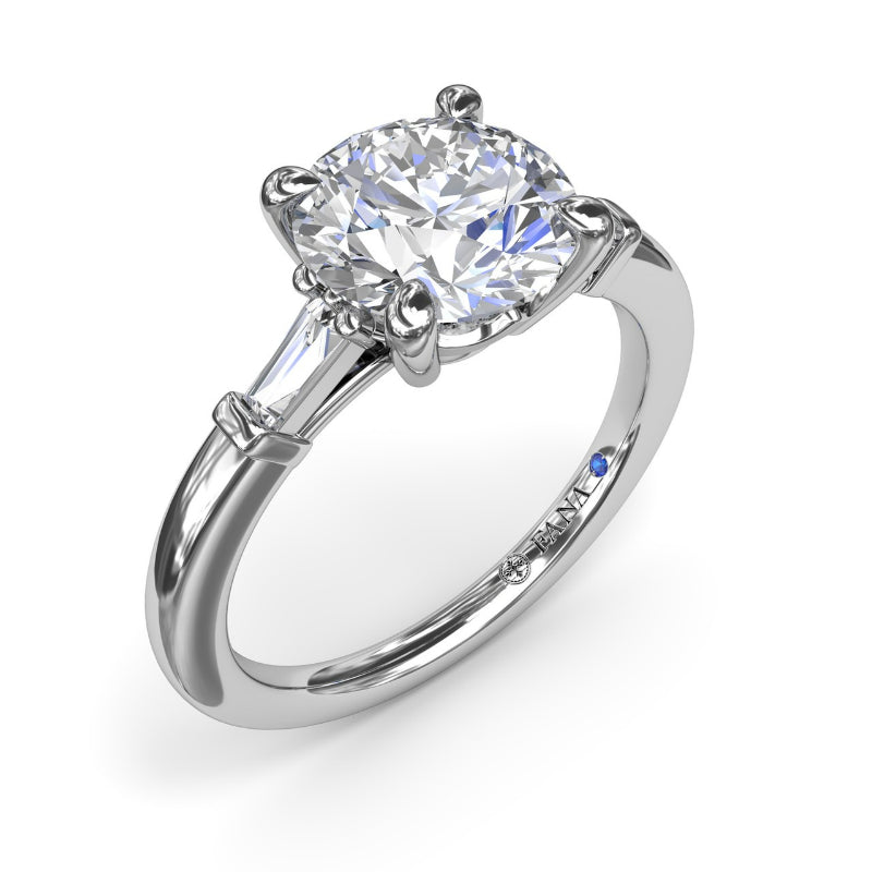 Fana Tapered Baguette Diamond Engagement Ring