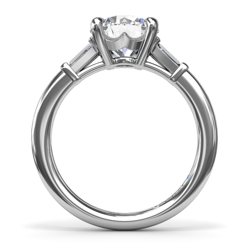 Fana Tapered Baguette Diamond Engagement Ring