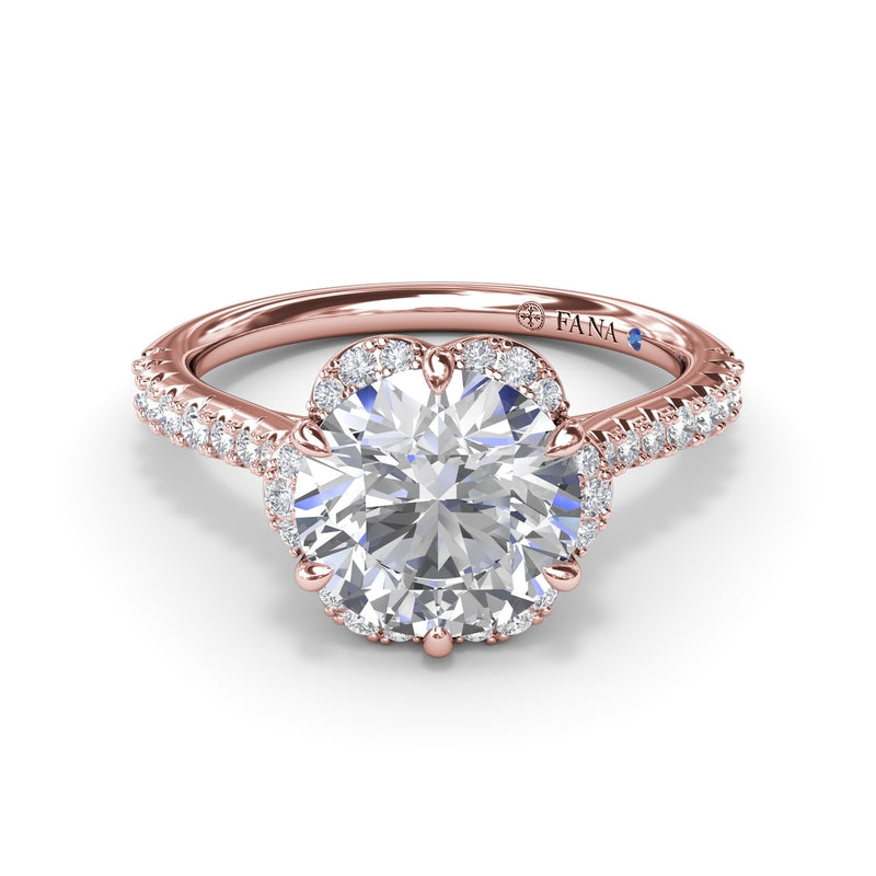 Fana Blossoming Halo Diamond Engagement Ring