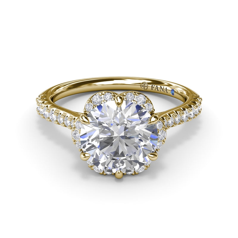 Fana Blossoming Halo Diamond Engagement Ring