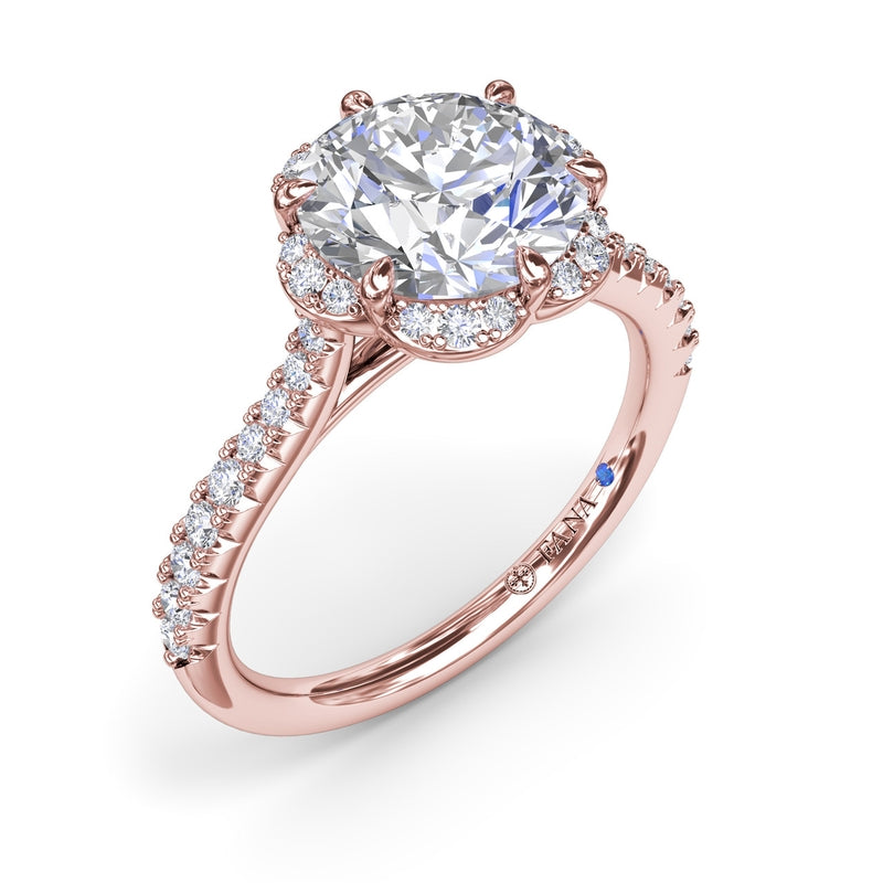 Fana Blossoming Halo Diamond Engagement Ring