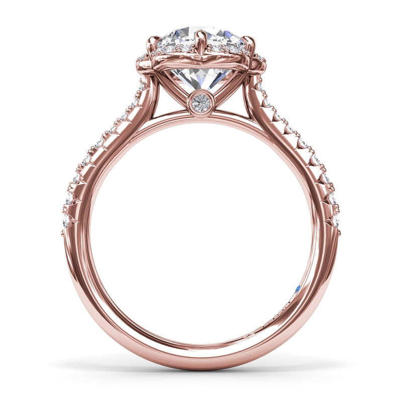 Fana Blossoming Halo Diamond Engagement Ring