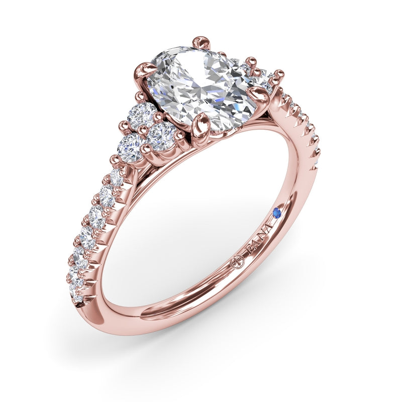 Fana Clustered Diamond Engagement Ring