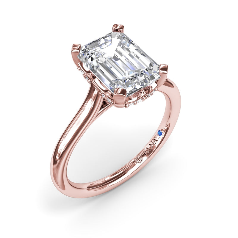 Fana Timeless Hidden Halo Diamond Engagement Ring