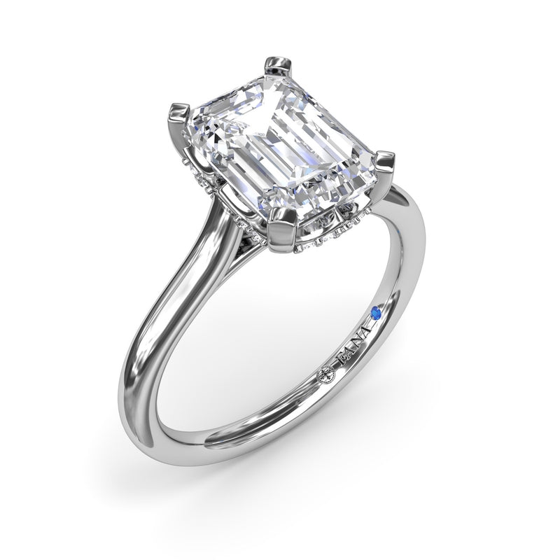 Fana Timeless Hidden Halo Diamond Engagement Ring