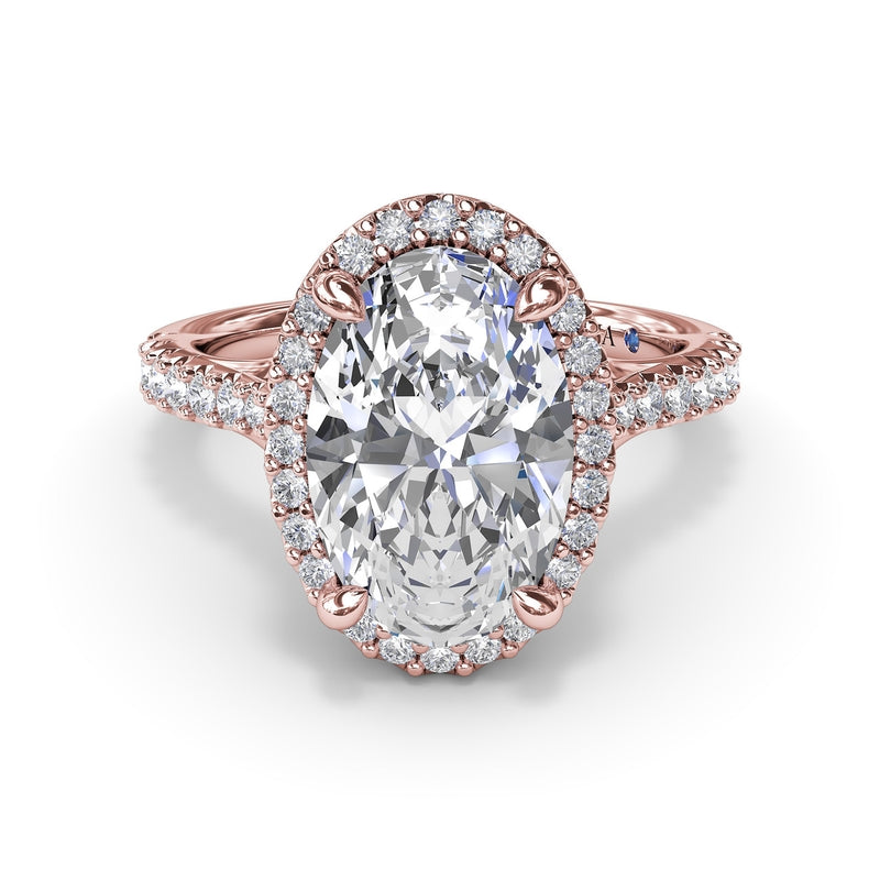 Fana Majestic Halo Diamond Engagement Ring