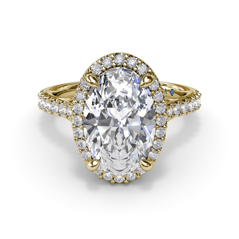 Fana Majestic Halo Diamond Engagement Ring