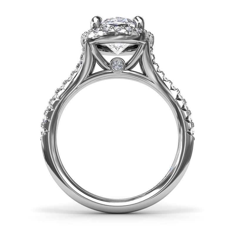 Fana Majestic Halo Diamond Engagement Ring
