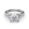 Fana Diamond Split Shank Engagement Ring